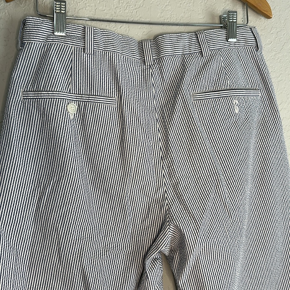 NEW Brooks Brothers 346 Blue Seersucker Mens Pants Summer Cotton Preppy Wedding - Picture 4 of 7